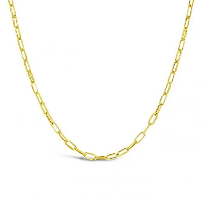 10K Yellow Gold 24" 2.4mm Paper Clip Chain