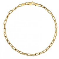 10K Yellow Gold 8" 3.2mm Paper Clip Bracelet