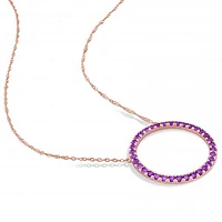 Julianna B 10K Rose Gold Amethyst Pendant