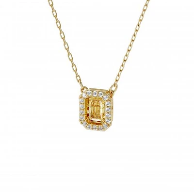 Swarovski Millenia Yellow Square Crystal Necklace