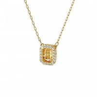 Swarovski Millenia Yellow Square Crystal Necklace