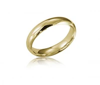 14K Yellow Gold 6mm Comfort Fit Wedding Band Size 11