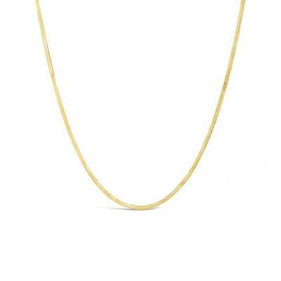 10K Yellow Gold 7.5" 2.15mm Herringbone Bracelet