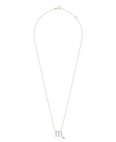 10K Yellow Gold Scorpio 0.10CTW Diamond Pendant