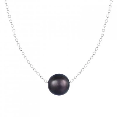 Sterling Silver 10mm Freshwater Pearl 17" Necklace
