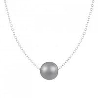 Sterling Silver 10mm Freshwater Pearl 17" Necklace