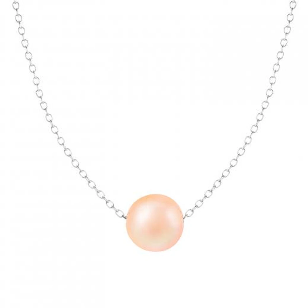 Sterling Silver 10mm Freshwater Pearl 17" Necklace