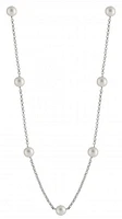 Sterling Silver 8-9mm White Freshwater Pearl 20" Necklace