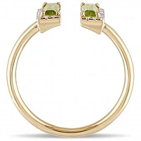 Julianna B 14K Yellow Gold Peridot & Diamond Ring