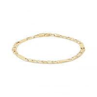 10K Yellow Gold 7.25" Chain Bracelet