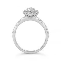Glacier Fire 14K White Gold 1.20CTW Pear Shape Bridal Ring