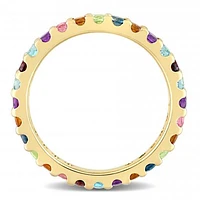 Julianna B 10K Yellow Gold Multi Gemstone Eternity Ring