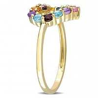 Julianna B 10K Yellow Gold Multi Gemstone Heart Ring
