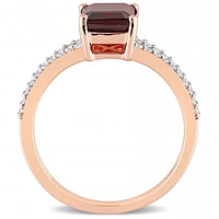 Julianna B 14K Rose Gold Garnet & Diamond Fashion Ring