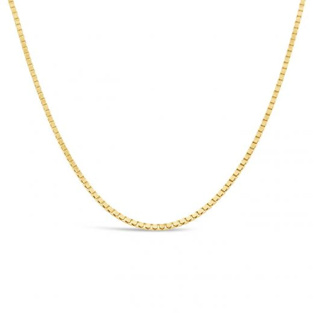 10K Yellow Gold 20" 1.3mm Box Chain
