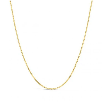 10K Yellow Gold 28" 0.90mm Box Link