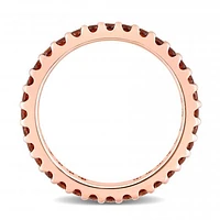 Julianna B 10K Rose Gold Garnet Eternity Ring