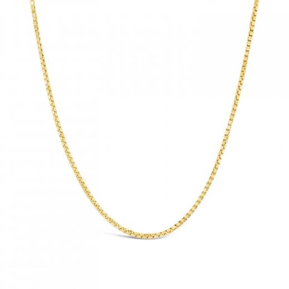 10K Yellow Gold 20" 0.9mm Box Chain
