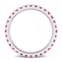 Julianna B 10K White Gold Pink Tourmaline Eternity Ring