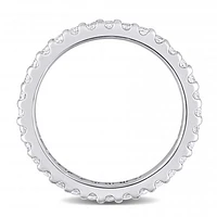 Julianna B 10K White Gold White Topaz Eternity Ring