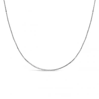 10K White Gold 20" 0.9mm Box Chain