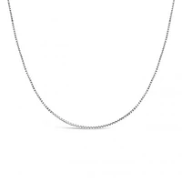 10K White Gold 18" 0.9mm Box Chain