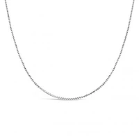 10K White Gold 16" 0.9mm Box Chain