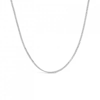 10K White Gold 20" 1.05mm Diamond Cut Curb Chain
