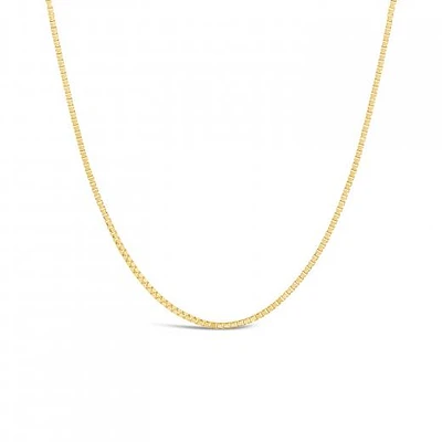 10K Yellow Gold 18" 0.8mm Box Chain
