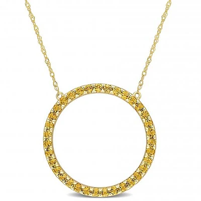 Julianna B 10K Yellow Gold Citrine Fashion Pendant