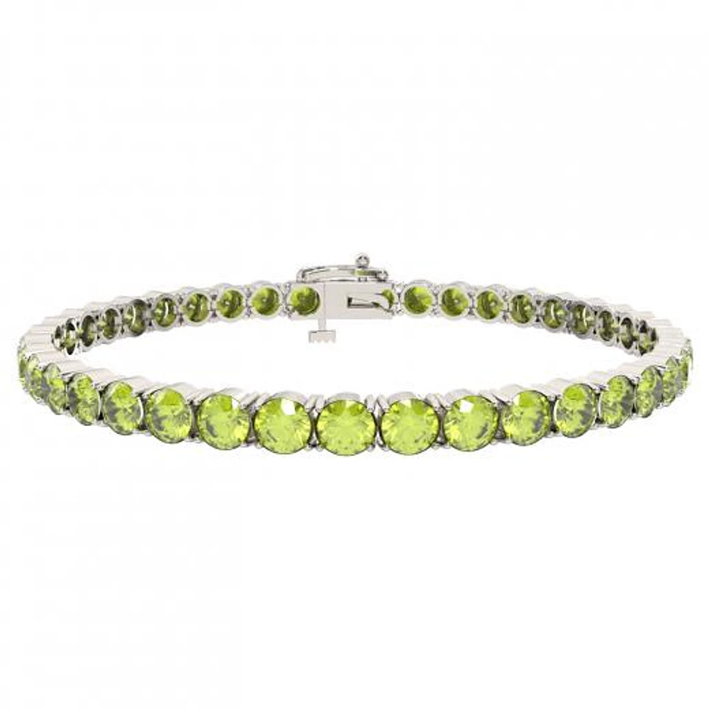 Sterling Silver Peridot Bracelet
