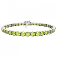 Sterling Silver Peridot Bracelet