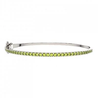 Sterling Silver Peridot Bangle