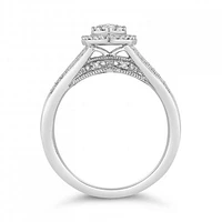 10K White Gold 0.50CTW Diamond Fashion Pear Shape Ring