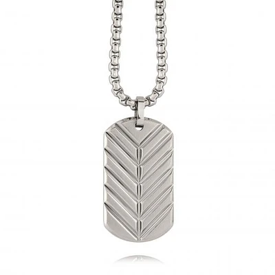 Stainless Steel 22" Chevron Dog Tag