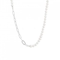 Sterling Silver 8-9mm Freshwater Pearl 22" Necklace