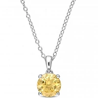 Julianna B Sterling Silver Citrine Necklace