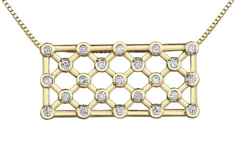 10K Yellow Gold 0.50CTW Diamond Pendant