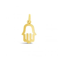 10K Yellow Gold Hamsa Pendant
