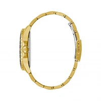 Guess Men's Stainless Steel Gold-Tone Analog Watch