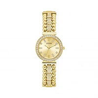 Guess Women's Stainless Steel Gold-Tone Analog Watch