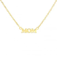 10K Yellow Gold 18" Mom Necklace