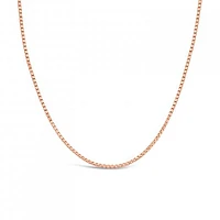 10K Rose Gold 18" 0.8mm Box Chain