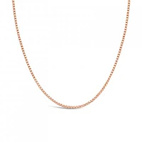 10K Rose Gold 20" 0.8mm Box Chain