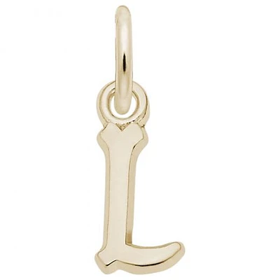 10K Yellow Gold Initial Pendant