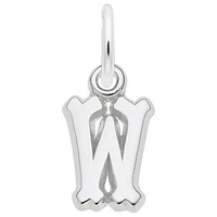 Sterling Silver Initial W Pendant