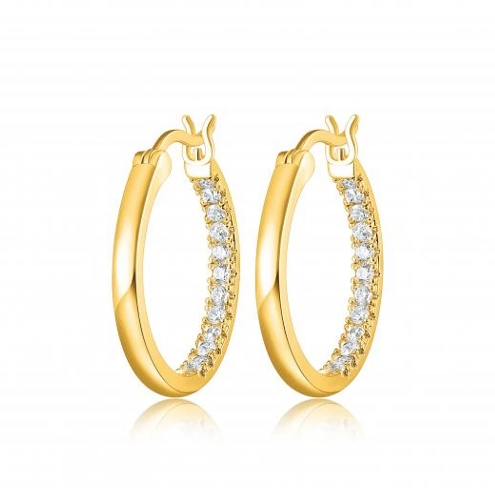 Reign Half Pave Hoops