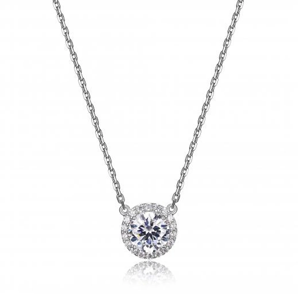 Reign Round Halo Necklace