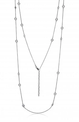 Reign Bezel Set Stations Necklace