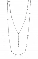 Reign Bezel Set Stations Necklace